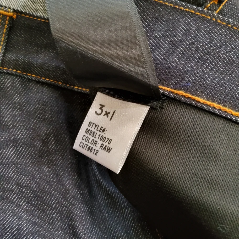 3×1 NYC Navy Blue Strait Leg Jeans Size 34
